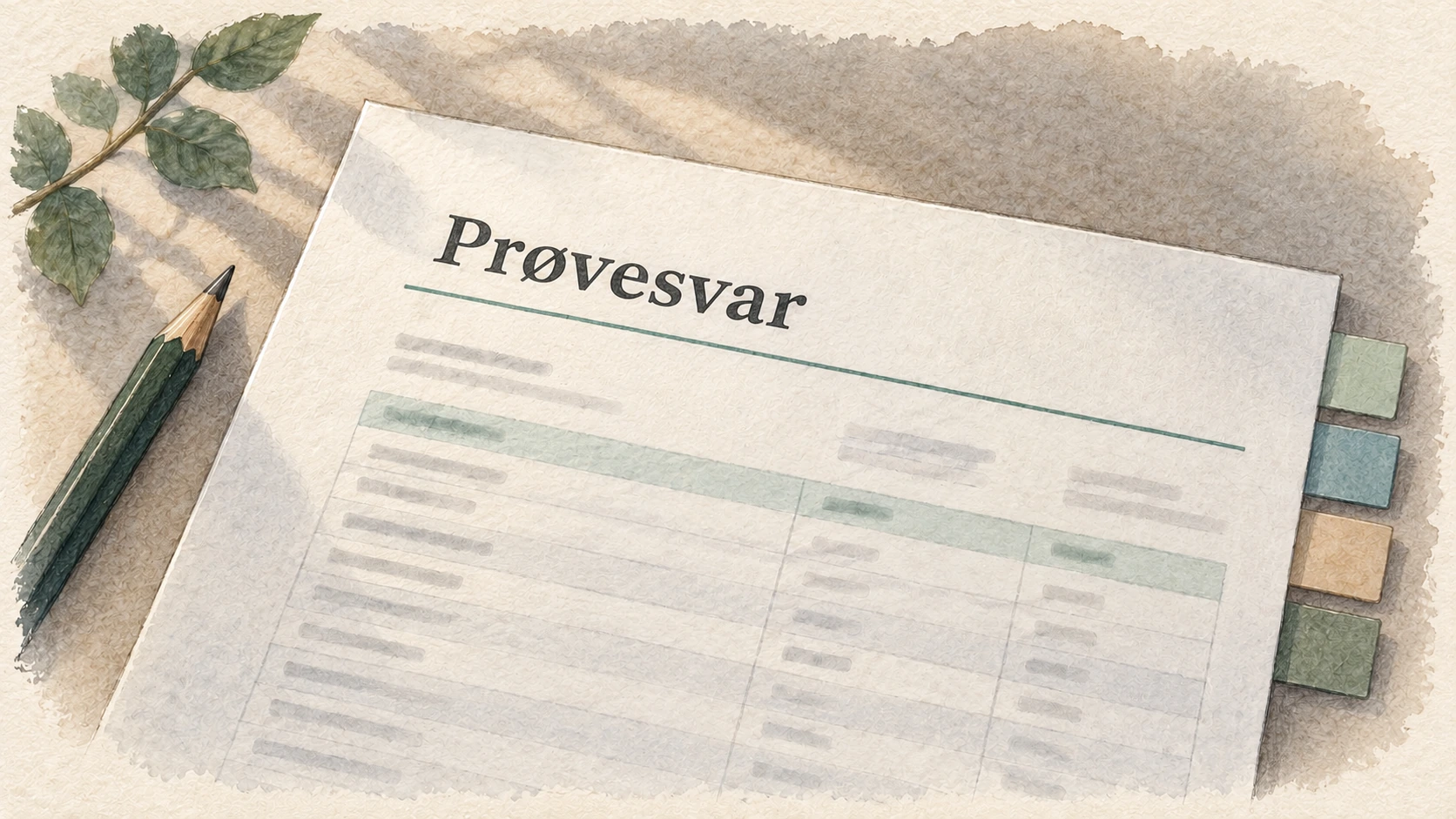 Illustrasjon til en sammenligning av fire forklaringer av en blodprøverapport
